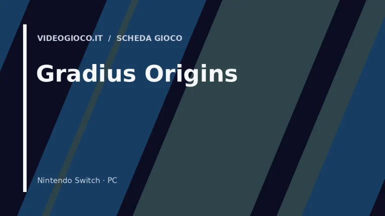 Visual grafico originale Videogioco.it per il gioco Gradius Origins