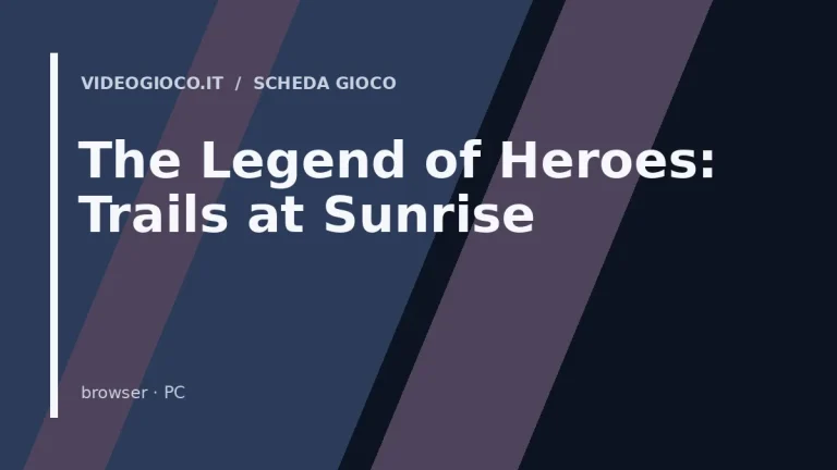 Visual grafica originale Videogioco.it per il videogioco The Legend of Heroes: Trails at Sunrise