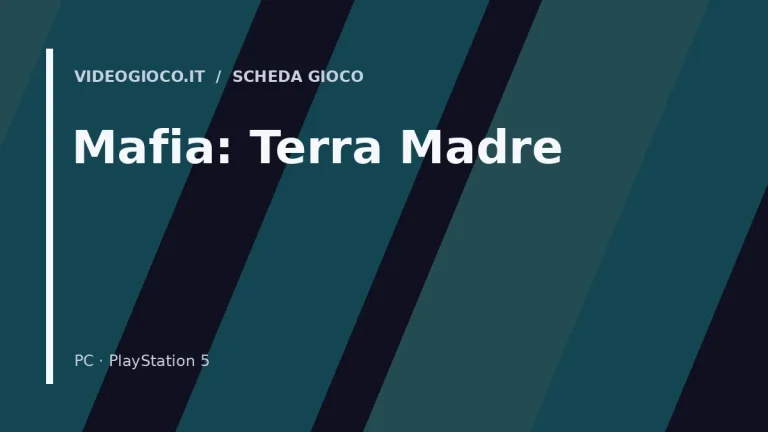 Visual grafico originale Videogioco.it per il gioco Mafia: Terra Madre