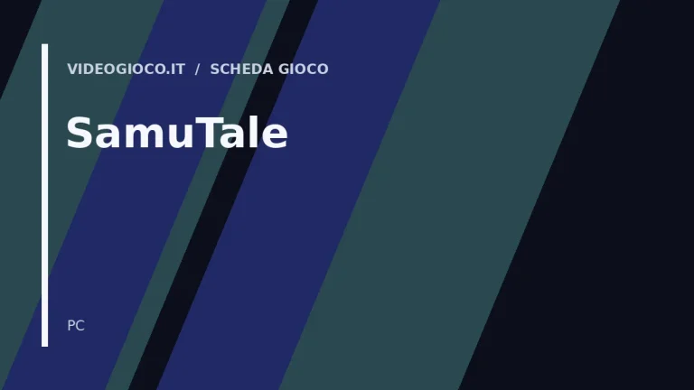 Visual grafica originale Videogioco.it per il videogioco SamuTale