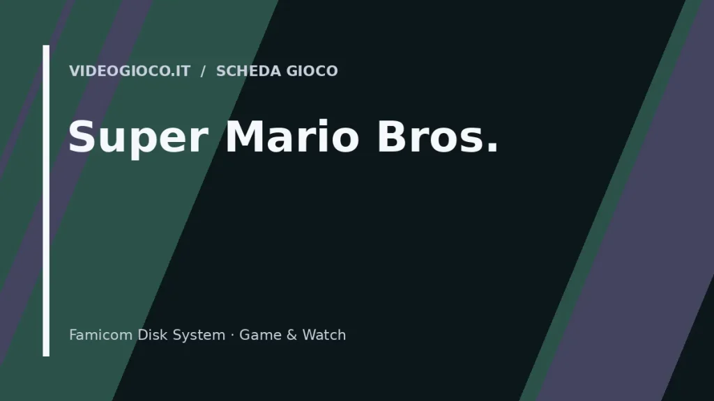 Visual grafico originale Videogioco.it per Super Mario Bros.