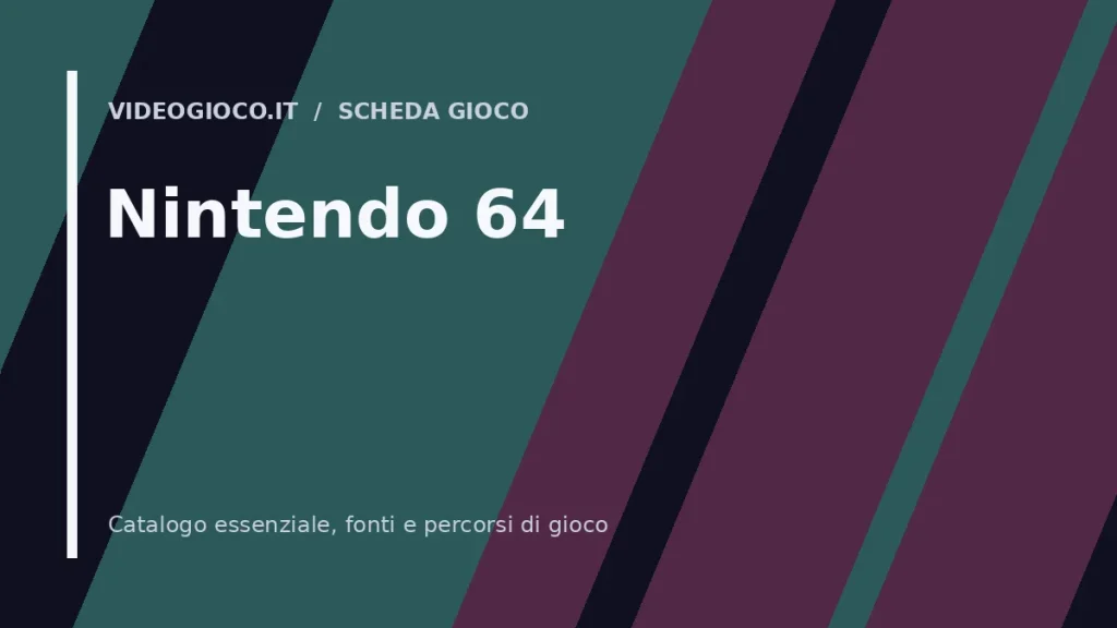 Visual grafico originale Videogioco.it per Nintendo 64