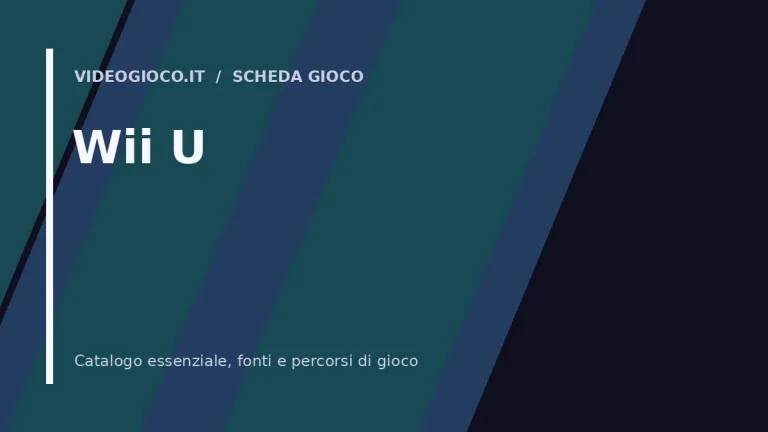 Copertina del gioco Wii U: visual grafico originale di Videogioco.it