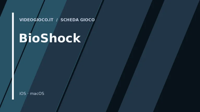 Copertina del gioco BioShock: visual grafico originale di Videogioco.it