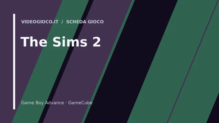 Copertina del gioco The Sims 2: visual grafico originale di Videogioco.it