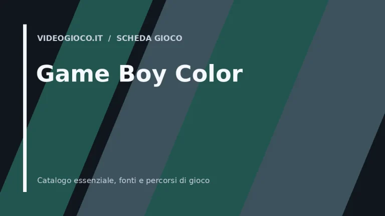 Visual grafico originale Videogioco.it dedicato a Game Boy Color