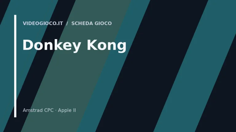 Visual grafico originale Videogioco.it dedicato a Donkey Kong