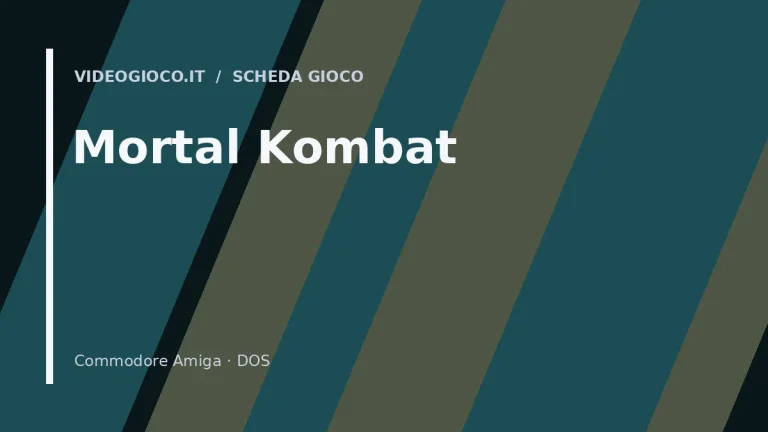 Copertina di Mortal Kombat, visual grafico originale Videogioco.it