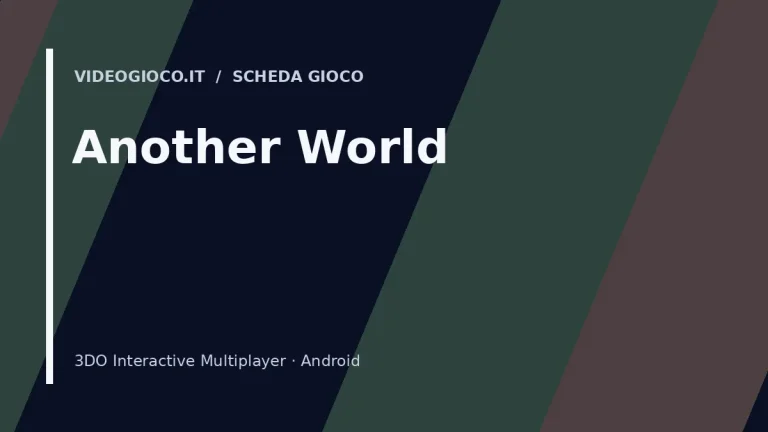 Visual grafico originale di Another World realizzato da Videogioco.it