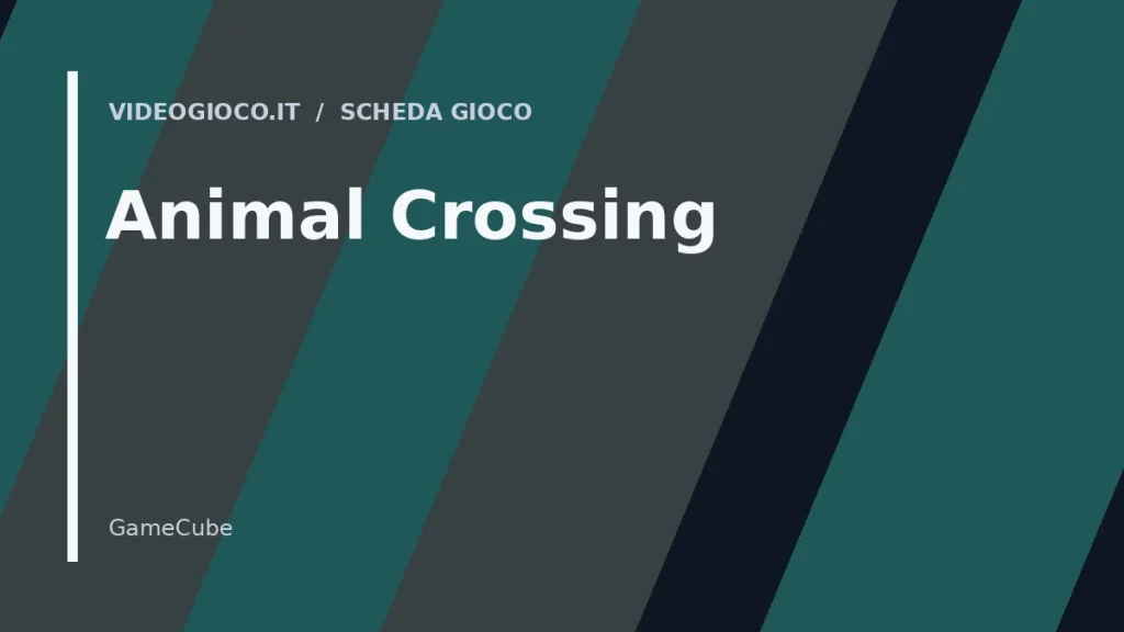 Visual grafico originale di Animal Crossing realizzato da Videogioco.it