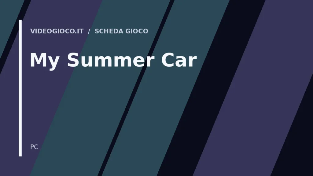 Visual grafico originale Videogioco.it per My Summer Car