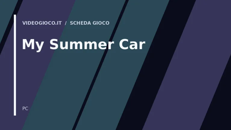 Visual grafico originale Videogioco.it per My Summer Car
