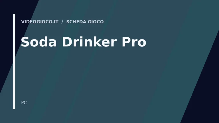 Visual grafico originale di Videogioco.it per Soda Drinker Pro