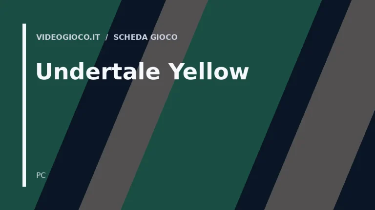 Visual grafico originale Videogioco.it per Undertale Yellow