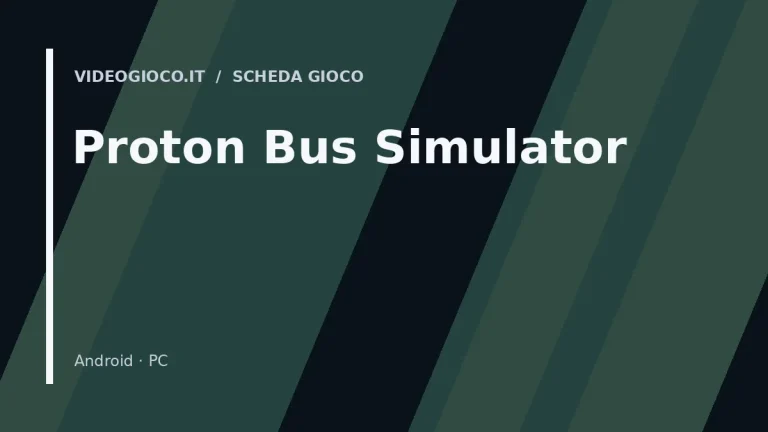 Visual grafico originale Videogioco.it per il gioco Proton Bus Simulator