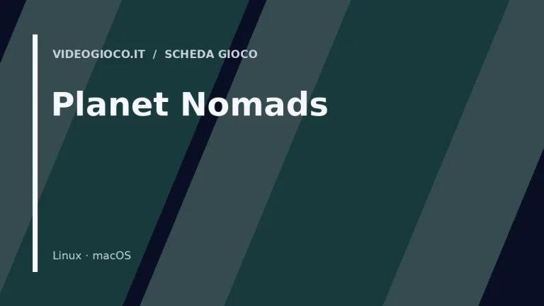 Visual grafico originale Videogioco.it per il gioco Planet Nomads.