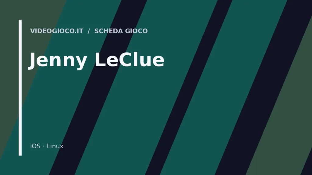 Visual grafico originale Videogioco.it per il gioco Jenny LeClue