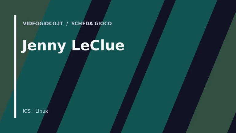 Visual grafico originale Videogioco.it per il gioco Jenny LeClue