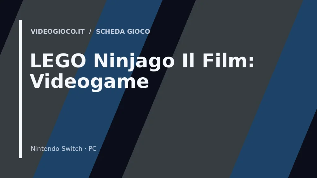 Visual grafico originale Videogioco.it per il gioco LEGO Ninjago Il Film: Videogame.