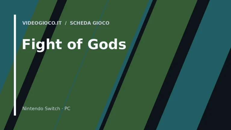 Copertina del videogioco Fight of Gods con visual grafico originale di Videogioco.it
