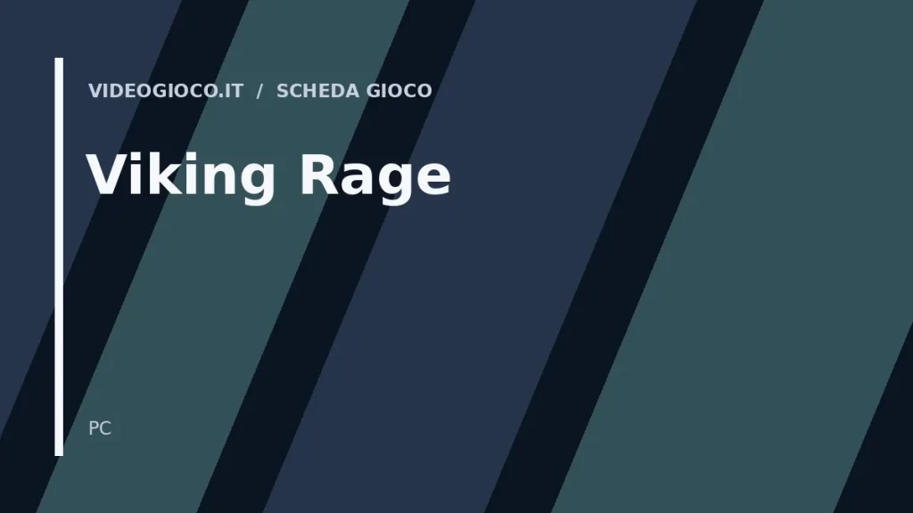 Copertina del videogioco Viking Rage con visual grafico originale di Videogioco.it