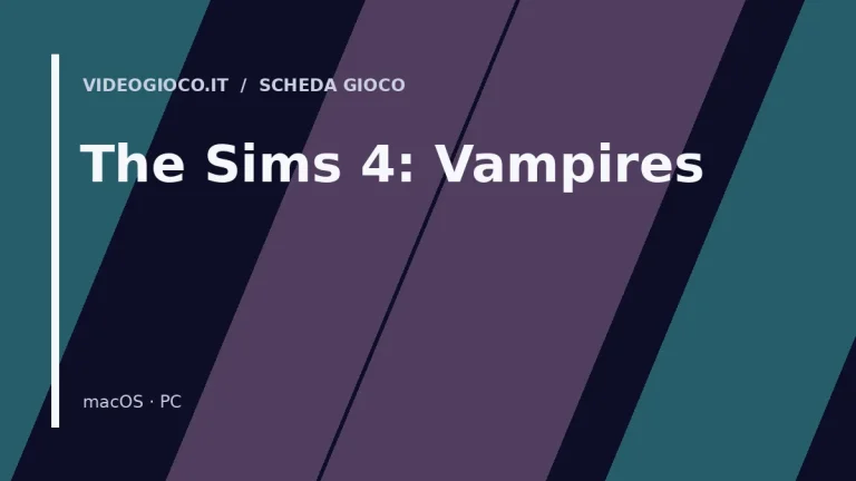 Copertina di The Sims 4: Vampires: visual grafico originale di Videogioco.it.